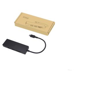 Aluminum Alloy USB Type C Adapter Hub with USB 3.0 SD TF Type C Devices Support