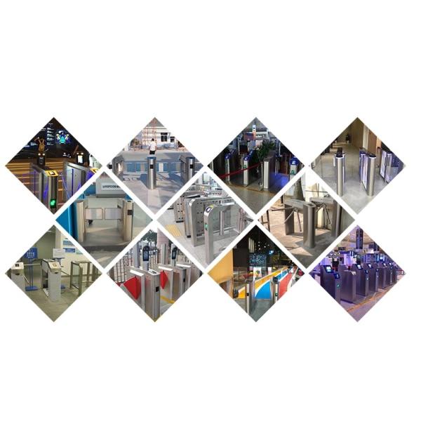 SS304 Bi Directional 450MM Drop Arm Turnstile Gate