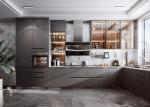 Modern Complete Kitchen Furniture Modular MDF Cabinets Backsplash Drawer Basket