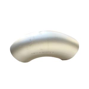 China SCH 40 Long Radius 90 Degree Elbow ASTM A234 WPB Polishing Head 3'' factory