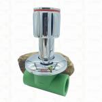 Ppr Chrome Plated Stop Valve With Anti-slip Handle Low Maintenance 20-32mm