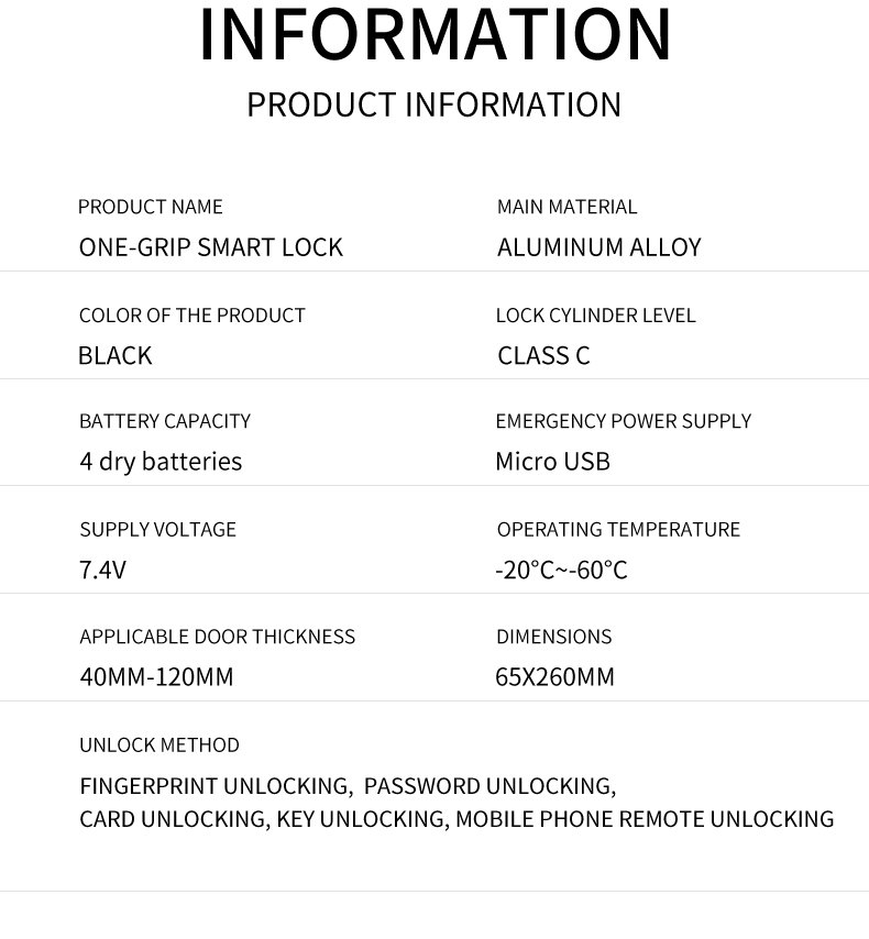Qleung S811 High Quality Smart Digital Fingerprint Door Lock Tuya Wifi TTlock Remote Control Smart Home Door Lock