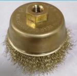 Safe Working Bronze Cup Non magnetic 100mm OD Non sparking Wire Cup Brush
