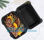 Wholesale 24oz Disposable Bagasse Biodegradable Corn Starch Takeaway Food