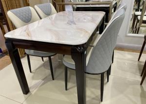 China Durable Square Oak Dining Table , Solid Oak Dining Set For Small Room Units factory