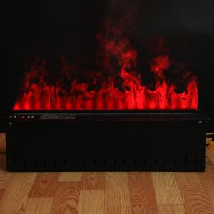 China Freestanding Electric Fireplace 3D Flame Steam Fireplace With Overheating Protection factory