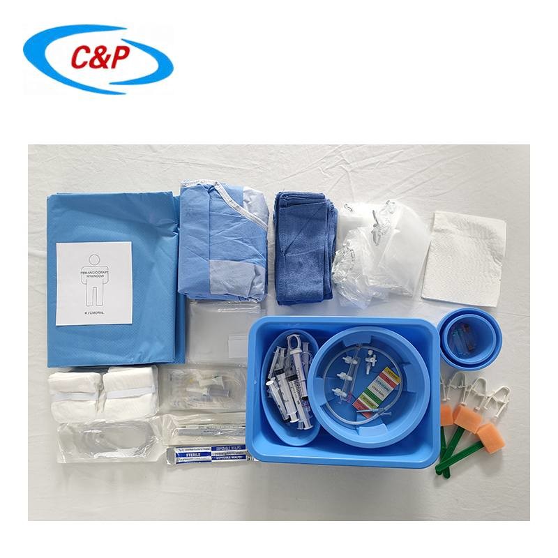 Hospital Disposable Surgical Drape Pack for Angiography with CE ISO13485 Certification