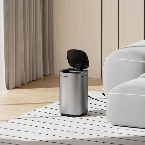 Motion Sensor Touchless Big Capacity Household Stainless Steel Smart Sensor Bin
