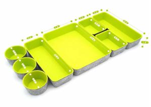 China 5mm 6 Colors Desk EN71 Felt Storage Bin For Jewelry Organizer factory