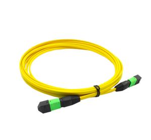 China Wear Resistant Blue Fiber Optic Cable , MTP MPO Ruggedized Fiber Patch Cords factory