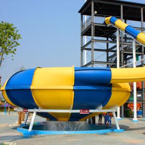 China Easy Installation Space Bowl Water Slide HT-41 Backyard Water Slide Games factory