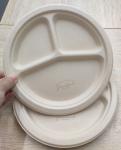 Natural Bio Bamboo Fiber Salad Bowl Disposable Unicolor Food Grade