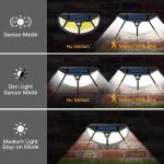 5.5V 0.55W 260Pcs Led Solar Motion Sensor Wall Light Human Body Induction