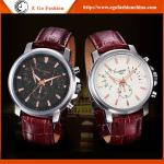 058A 3 Small Dials Watch Unisex Watch Genuine Leather Watch Business Watch