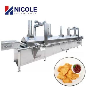 Continuous Commercial Gas Deep Fryer Machine Continuous Multifunctional SS 304