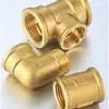 China Brass Pipe Connector Threaded Fitting copper pipe elbow tee fittings factory