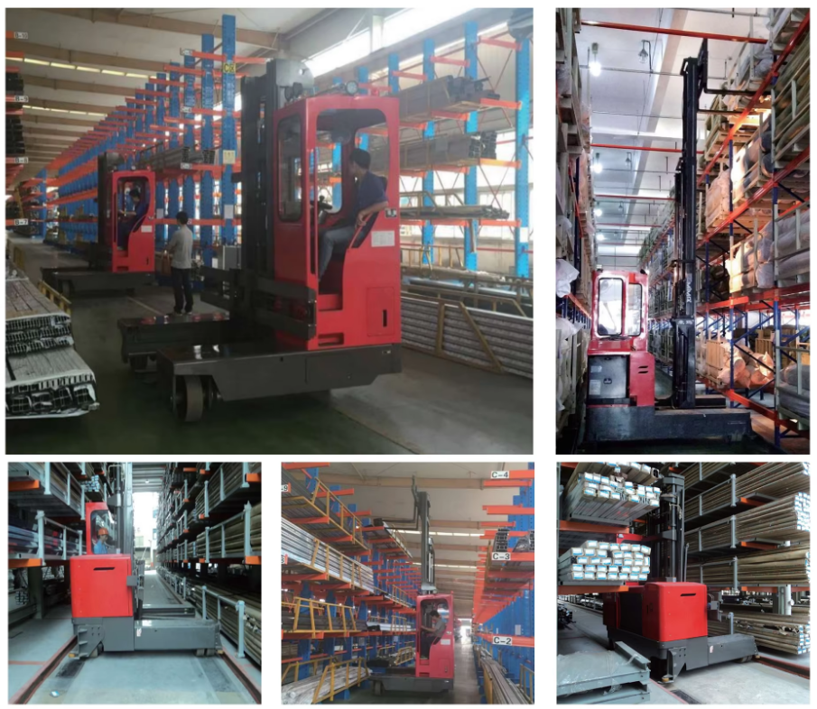 3 Ton 5 Ton Multi Directional Forklift 4 Directional Reach Truck For Long Material Handling