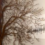 Customizable Tree Shaped Corten Steel Sculpture For Park Decoration