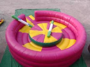 China Water Proof Inflatable Gladiator Arena Amusement Park For Adult factory