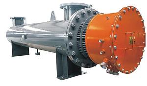 China 20kw Air Duct Industrial Water Boiler Vertical Hot Oil Heat Exchanger factory