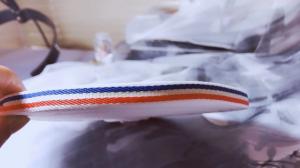 China Modern Striped Wired Ribbon Grade 4 Color Fastness Perfect For Party Decorating factory