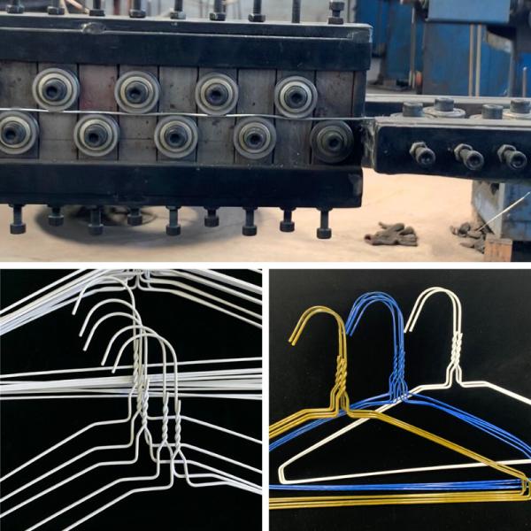 China Cold Weather Clothes Drying Hanger , Precise Diameter Wire Coat Hangers factory