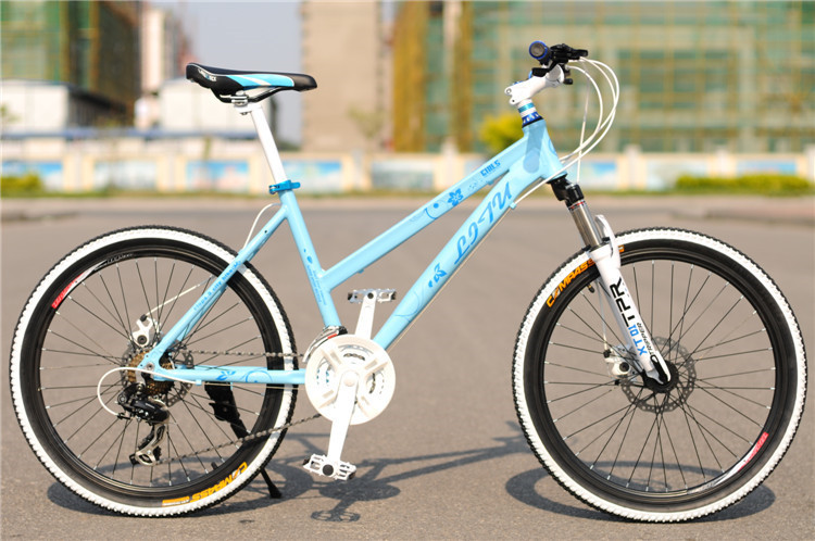 CE certificate 36 spokes 24 inch aluminium alloy lady MTB with Shimano 24 speed