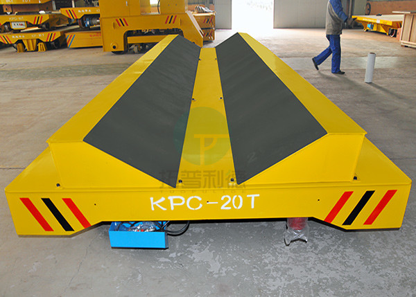 50ton high temperature proof transport handling V-deck railway wagon