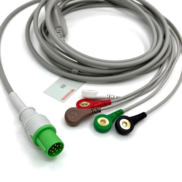 GE Helige 10 Pin ECG 5lead ECG Med Accessories Medical ECG Monitor Cable