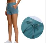 Womens Fitness Running Shorts High Waist Sports Workout Shorts With Pockets