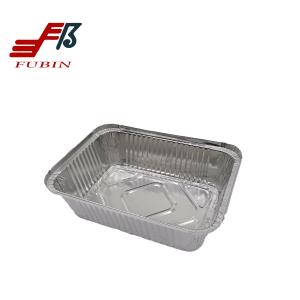 China 2100ml Rectangular Foil Trays Takeaway Aluminium Foil Packaging Box factory