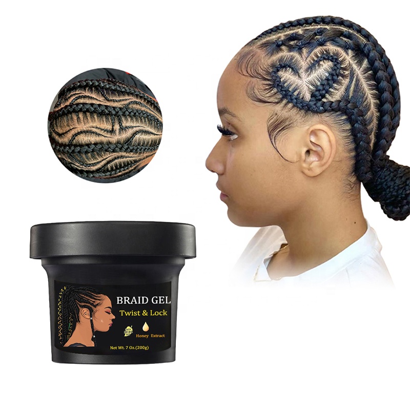 Salon Hair Color Braiding Gel for Extreme Hold and Non-Flaking Control All Hair Types