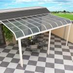 Polycarbonate Roof Aluminum Sun Shade Canopy Patio 500mm Waterproof Awnings For