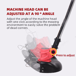 Cordless Battery Powered Lawn Mower 173CC Engine 1200W Adjustable Cutting Heights