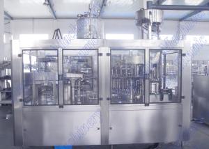 China Bottled Orange Juice Filling Machine With 32 Hot Filling Heads And Screw Cap factory