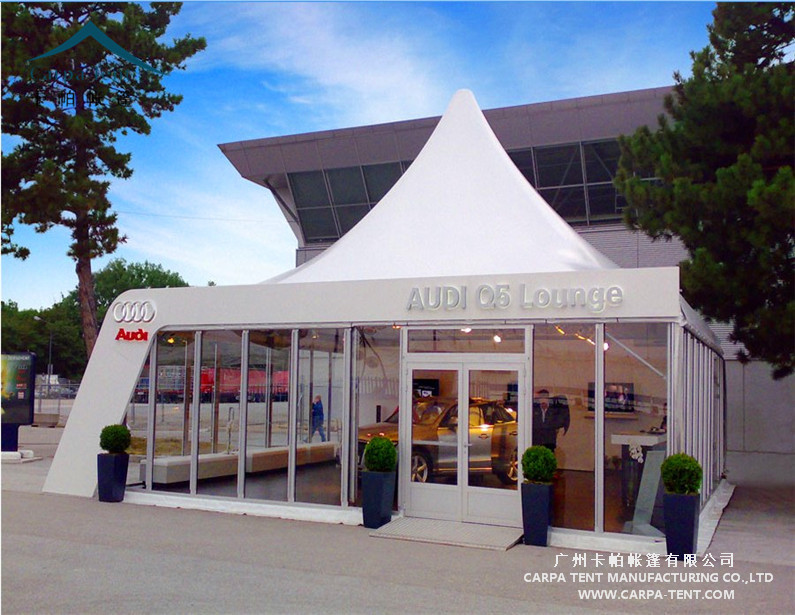 Aluminum Large Pagoda Tents With Glass Wall / Outdoor Event Tent