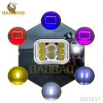 8 Beads 80V Metal RGB White Yellow Steady Motorcycle LED Light Spare Parts