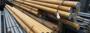 China St52 Hot Forged Steel Round Bars With Black / Turned / Grinded Surface factory