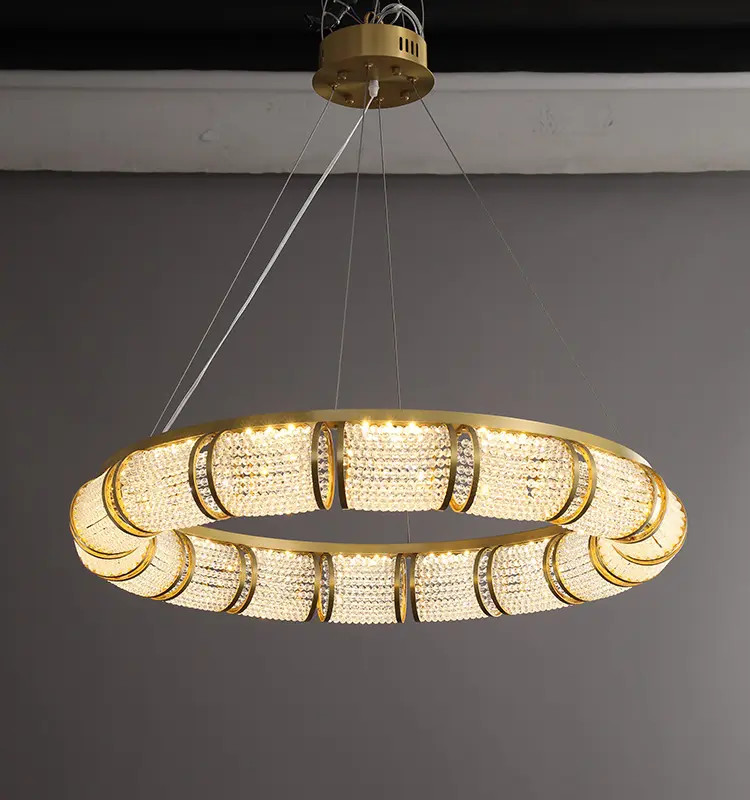 Crystal Shade Modern Pendant Light Custom Designer Lighting for Boutique Restaurants and Home Interiors