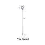Steel Cable Lifting Slings 32.5*76mm Die Cast Hook Fitting YW86544