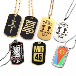 China 30mm Custom Dog Tag Soft Hard Enamel Dog ID Tags Engraved Zinc Alloy factory
