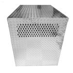K9 Full Weld Single Aluminum Diamond Plate Hunting Truck Dog Box