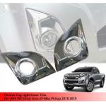 Silver Exterior Body Kits Chrome Fog Light Cover For D-Max 2012-2019
