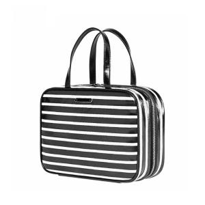 China Zipper Large Capacity Waterproof PU Wash Toiletry Bag For Women factory
