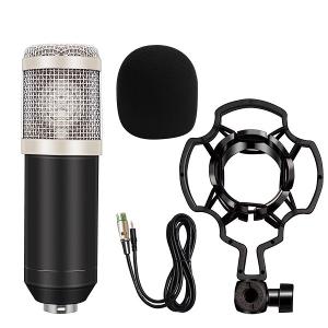 China ROHS Shock Mount 16KHz V800 Condenser Mic 3.5 Mm factory