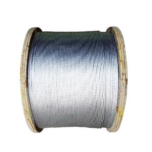 China 1/16'' 3/32'' 1/8'' 5/32'' 1 6 18X7 FC 18X7 IWS 19x7 Construction Steel Wire Rope Type 316 factory