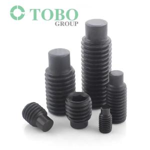 China DIN915 Carbon Steel Grade 12.9 Allen Grub Screws M2 - M12 Hex Socket Head Set Screw With Dog Point factory