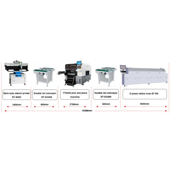 High Precision 80000CPH LED Lights Making Machine Automatic SMT Placement Equipment