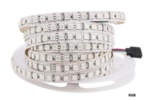 China 5 Meters High Lumen Ribbon 24 Volt Led Tape Light Waterproof SMD 5050 factory
