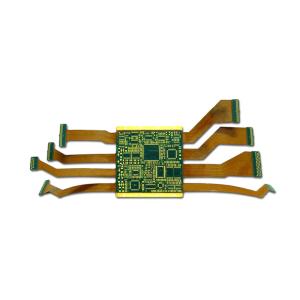 China Green Yellow CE FCC RoHS 6OZ Rigid Flex Board Pcb Circuit Board Supplies factory